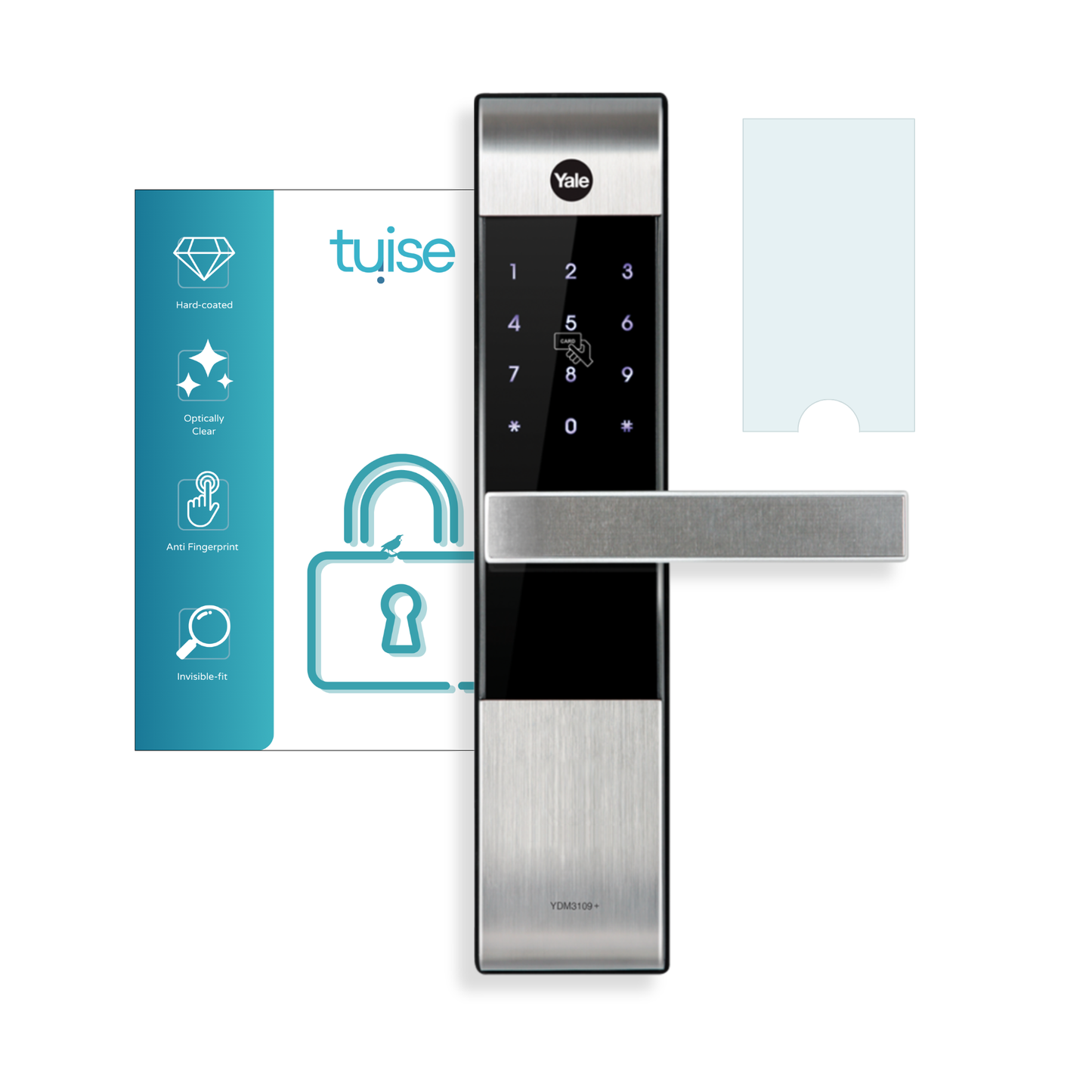 Tuise Tru Smart Lock Screen Protector (Compatible with Yale YDM3109a)